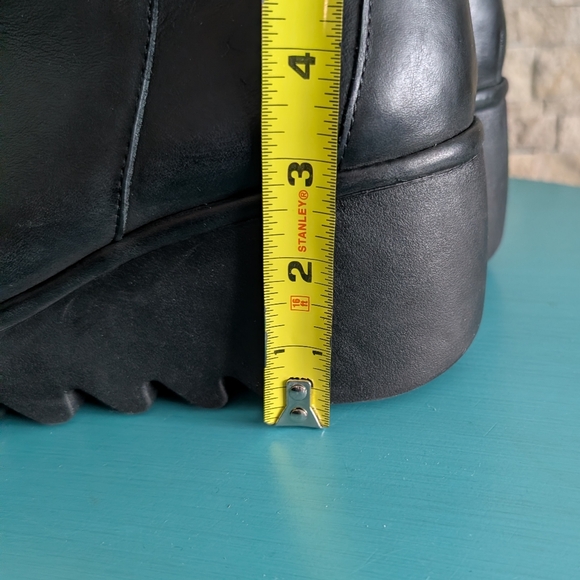 Fly London Baan Platform Ankle Lug Boots Chunky Minimalist Sz EU 42/US Men 9 - Picture 12 of 13